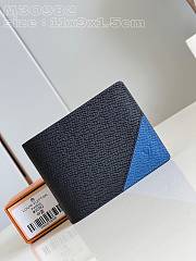 Louis Vuitton LV Multiple Taiga Black Blue 11.5 x 9 x 1.5 cm - 1