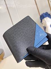 Louis Vuitton LV Multiple Taiga Black Blue 11.5 x 9 x 1.5 cm - 2