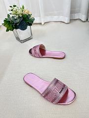 Dior Dway Slide Pink Cotton Metallic - 2