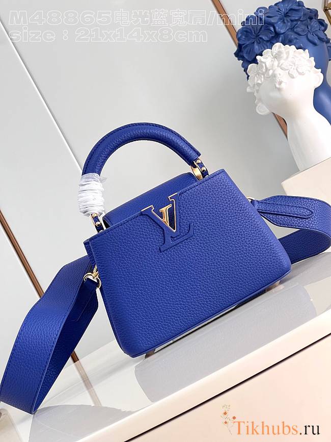 Louis Vuitton Mini LV Capucines Blue 21cm - 1