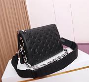 Louis Vuitton LV Coussin PM Black Silver Hardware 26 x 20 x 12 cm - 3