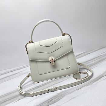 BVLGARI Serpenti Forever White 22.5×18.5×11cm