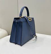 Fendi Peekaboo ISeeU Medium Blue 33×12×25cm - 5