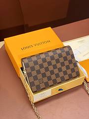 Louis Vuitton LV Vavin Chain Bag Cream Beige Damier 19 x 12.5 x 4 cm - 6