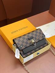 Louis Vuitton LV Vavin Chain Bag Black Damier 19 x 12.5 x 4 cm - 1