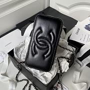 Chanel Vanity Case 23K Black Lambskin 17x9.5x8cm - 2