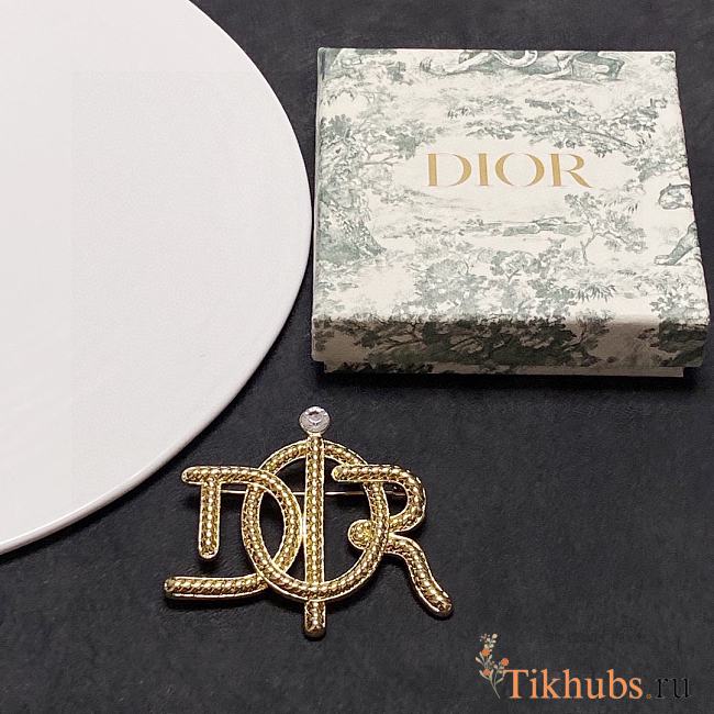 Dior Gold Brooch - 1