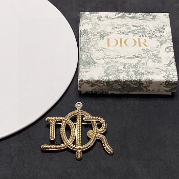 Dior Gold Brooch