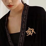 Dior Gold Brooch - 4