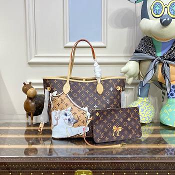 Louis Vuitton LV Neverfull Cat 32x29x17cm