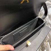 YSL Solferino Medium Satchel Box Black Gold 23x16x6cm - 6