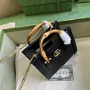 Gucci Diana Super Mini Bag Black 16.5x12x6cm - 5