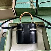 Gucci Mini Bamboo Shoulder Bag Black 15.5x13.5x4cm - 4