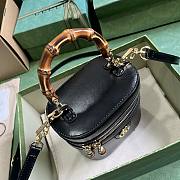 Gucci Mini Bamboo Shoulder Bag Black 15.5x13.5x4cm - 2