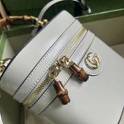 Gucci Mini Bamboo Shoulder Bag White 15.5x13.5x4cm - 6