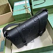 Gucci Jumbo GG Black Medium Messenger Bag 31×24.5×5cm - 4