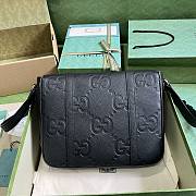 Gucci Jumbo GG Black Medium Messenger Bag 31×24.5×5cm - 3