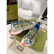 Gucci Run Floral Print Sneakers Multi - 3