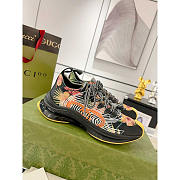 Gucci Run Floral Print Sneakers Multi Black - 1