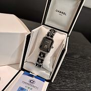 Chanel Premiere Rock Quartz Plated Metal Watch Silver Black 26mm - 2