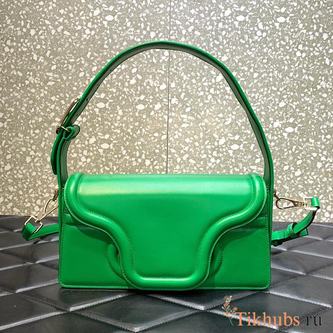 Valentino Toile Iconographe Shoulder Bag Green 28x25x6cm - 1