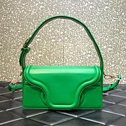 Valentino Toile Iconographe Shoulder Bag Green 28x25x6cm - 1