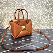 Valentino One Stud Small Bag Brown Gold 19x16x12cm - 3