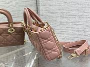 Dior Small Lady D-joy Pink Gold 22.5x6x11.5cm - 4