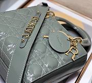 Dior Small Lady Patent Grey 20cm - 6