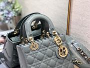 Dior Small Lady Patent Grey 20cm - 4