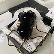 Chanel Nano Kelly Bag Black 12.5x8x4cm - 6