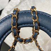 Chanel Nano Kelly Bag Blue 12.5x8x4cm - 2