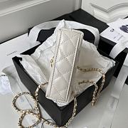 Chanel Nano Kelly Bag White 12.5x8x4cm - 4