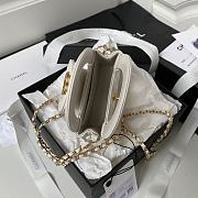 Chanel Nano Kelly Bag White 12.5x8x4cm - 5