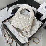 Chanel Nano Kelly Bag White 12.5x8x4cm - 3