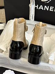 Chanel Beige Leather Adventure Boots - 5