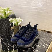 Chanel Quilted Navy Blue Sport Trail Sneakers Runners Trainers - 5