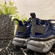 Chanel Quilted Navy Blue Sport Trail Sneakers Runners Trainers - 4