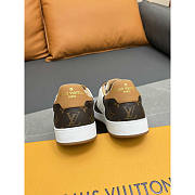 Louis Vuitton LV Rivoli Sneakers Calfskin White And Brown - 5