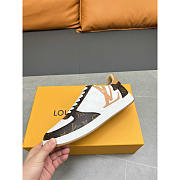 Louis Vuitton LV Rivoli Sneakers Calfskin White And Brown - 3