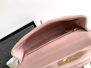 Chanel Small Flap With Top Handle Pink 21x13x8cm - 5