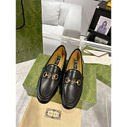 Gucci 1955 Horsebit Leather Loafers Black - 2