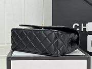 Chanel Small Flap Bag Top Handle Black 22x21x6.5cm - 5