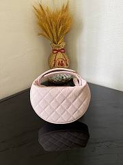 Chanel Pink Pouch Caviar Gold 16x16x5.5cm - 3