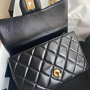 Chanel Small Flap With Top Handle Black 21x13x8cm - 2