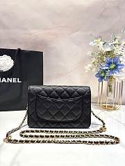 Chanel 23k WOC Black Caviar 19x12cm - 5