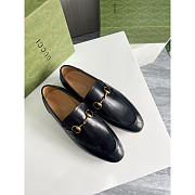 Gucci Jordaan Leather Horsebit Loafters Black - 2