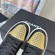 Chanel Gold Black Hight Sneaker - 3