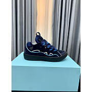 Lanvin Curb Patchwork Sneakers Blue - 1