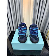 Lanvin Curb Patchwork Sneakers Blue - 5